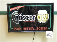 Gosser Austria's Famous Beer Back Lit Sign (22x14)