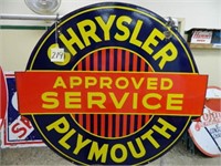 42"x45" Chrysler Plymouth Approved Service -