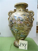 Vintage Large Satsuma Double Handled Vase