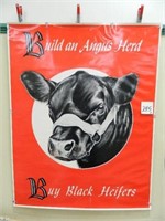 Build an Angus Herd Buy Black Heifers Paper Poster