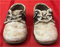 Figural Pair of Baby Shoes