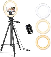 Sensyne 10'' Ring Light with 50'' Extendable Trip