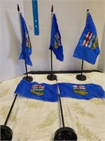 Group of Alberta flags 16"L