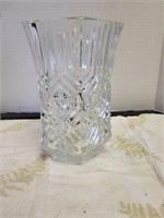 Glass vase made in France 8"L