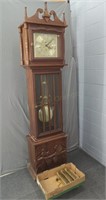 Vintage Weight Driven Grandfather Clock
