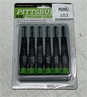 New Pittsburg Precision Screwdriver set 6 Pc