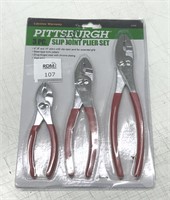 Pittsburgh 3 Pc Slip Joint Plier set