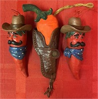 Lot of Western Chili Pepper Theme Ornaments/Decor