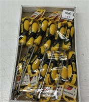 Screwdriver Set  7'  12PCS 6 slotted and 6 Phillip