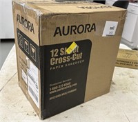 Aurora GB 12-Sheet Cross-Cut ShredSafe Paper, CD a