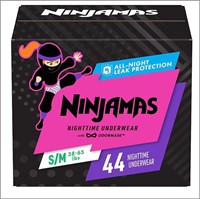 Pampers Ninjamas Nighttime Bedwetting Underwear G