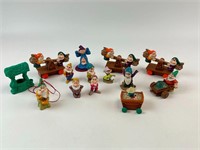 Vintage Disney Seven Dwarfs Toy Figures