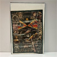 Vintage Star Wars Poster Michael Stein, Framed