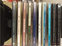 TRAY OF CDS, MINI BOOM BOX