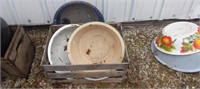 Wood Crate w/ Graniteware