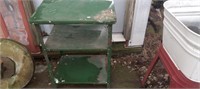 Vintage Green Kitchen Cart