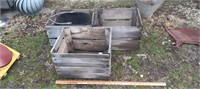 3 Old Wood Crates