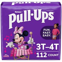 Pull-Ups Girls' Potty Training Pants, 3T-4T (32-4
