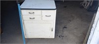 Sellers Style Porcelain Top Cabinet