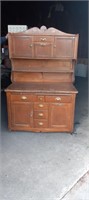 Antique Kitchen Cabinet w/ 2 Possum Belly Drawers