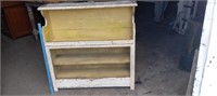 Primitive Painted Crock bench