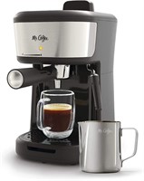 Mr. Coffee Espresso and Cappuccino Machine, Singl