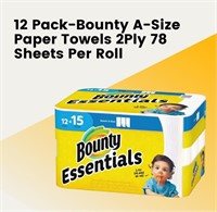 12=15 Bounty Jumbo Paper Towels