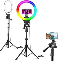 Eicaus 12" RGB Ring Light with Tripod Stand and P