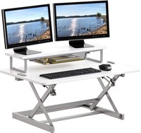 SHW 36-Inch Height Adjustable Standing Desk Conve