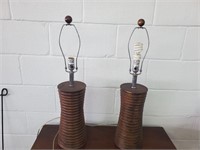 pair of lamps working