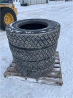 Four Used Tires 11R22.5