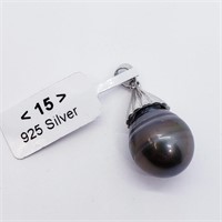 $1567 Silver Tahition Pearl Pendant