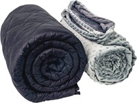 Weight Blanket 20 lbs (Fossil Gray) for Queen Siz