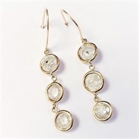 $11910 14K  Diamond (4.5Ct,I2-3,G-H) Earrings