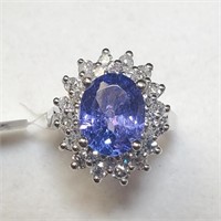 $14500 14K  Tanzanite(2.6ct) Diamond(0.5ct) Ring
