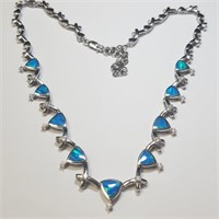 $1000 Silver Opalite 16-18" Necklace