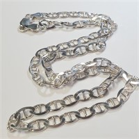 $250 Silver 21.7G 22" Necklace
