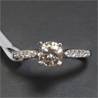 $4800 14K  Diamond(0.54ct) Diamond(0.12ct) Ring