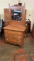 Small Antique Oak Dresser