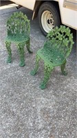 Pair of Vintage Outdoor Iron Chairs
