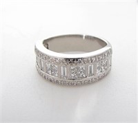 Platinum 1CT+ Diamond Band Ring