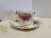 Rose garden by Myott cup and saucer