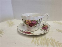 Rose garden by Myott cup and saucer