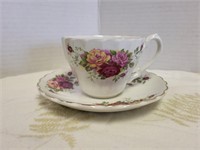 Rose garden by Myott cup and saucer