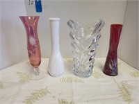 Group of vases tallest 9.5"L