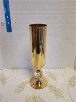 Brass vase 12"L