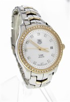 Lady's 18K/Stainless Tag Heuer Link Diamond Watch