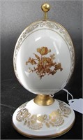 Vintage Limoges Egg Form Perfume Casket