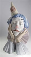Lladro Porcelain Clown Bust, "Jester"