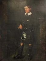 Unsigned, Scottish School 44x34 O/C Portrait of a